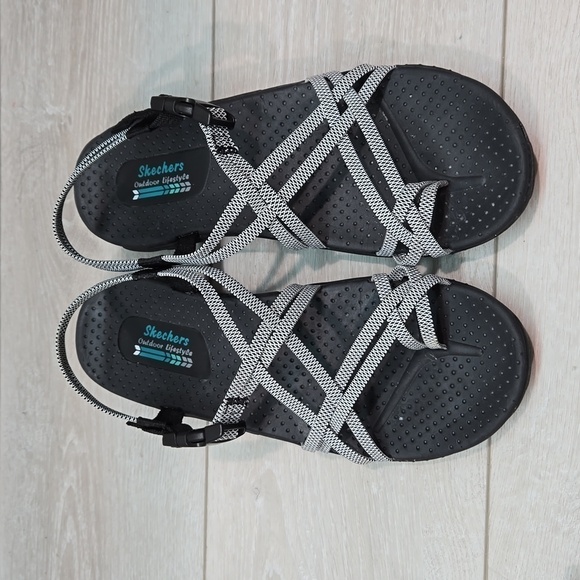 Skechers Women Reggae Outdoor Hiking Loop Toe Sandals shoes sz 10 - Picture 4 of 10